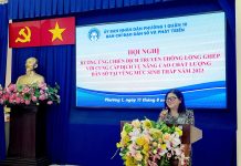 PHƯỜNG 1 VÀ PHƯỜNG 15 QUẬN 10 PHÁT ĐỘNG CHIẾN DỊCH TRUYỀN THÔNG LỒNG GHÉP VỚI CUNG CẤP DỊCH VỤ NÂNG CAO CHẤT LƯỢNG DÂN SỐ TẠI VÙNG CÓ MỨC SINH THẤP; RA MẮT CÂU LẠC BỘ TIỀN HÔN NHÂN