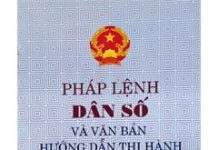 Pháp lệnh dân số và các văn bản hướng dẫn thi hành