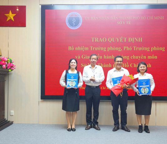 SỞ Y TẾ THÀNH PHỐ HỒ CHÍ MINH TRAO QUYẾT ĐỊNH BỔ NHIỆM LÃNH ĐẠO CHI CỤC DÂN SỐ SAU HỢP NHẤT