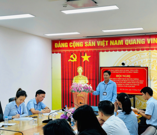 XÃ BẮC TÂN UYÊN TỔ CHỨC HỘI NGHỊ TRIỂN KHAI CHIẾN DỊCH  TRUYỀN THÔNG LỒNG GHÉP VỚI CUNG CẤP DỊCH VỤ NÂNG CAO  CHẤT LƯỢNG DÂN SỐ TẠI VÙNG MỨC SINH THẤP NĂM 2025