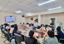 Tiếp đoàn làm việc của Viện Chiến lược và Chính sách y tế – Bộ Y tế về Triển khai hoạt động “Đánh giá thực trạng hoạt động chăm sóc sức khỏe người cao tuổi tại y tế cơ sở”.