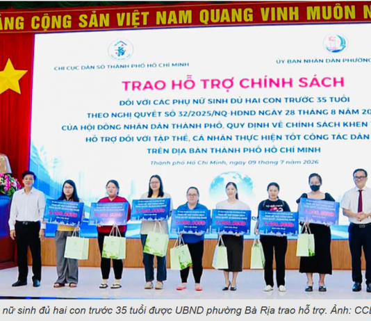 THÀNH PHỐ HỒ CHÍ MINH CÓ GẦN 13,8 TRIỆU DÂN NHƯNG VẪN ĐỐI MẶT TÌNH TRẠNG MỨC SINH THẤP KÉO DÀI