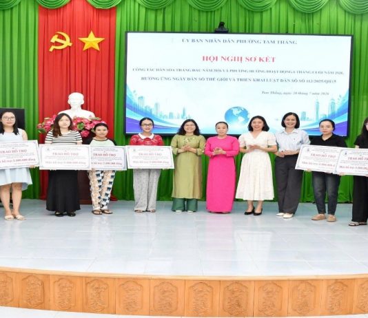 PHƯỜNG TAM THẮNG TỔ CHỨC HỘI NGHỊ SƠ KẾT CÔNG TÁC DÂN SỐ 6 THÁNG ĐẦU NĂM 2026