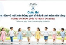 PHÁT ĐỘNG CUỘC THI TÌM HIỂU VỀ MẤT CÂN BẰNG GIỚI TÍNH KHI SINH TRÊN NỀN TẢNG SỐ
