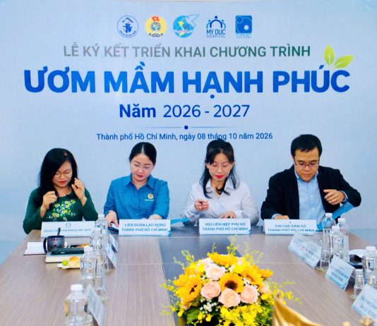 CHI CỤC DÂN SỐ, HỘI LIÊN HIỆP PHỤ NỮ, LIÊN ĐOÀN LAO ĐỘNG THÀNH PHỐ HỒ CHÍ MINH VÀ BỆNH VIỆN ĐA KHOA MỸ ĐỨC TRIỂN KHAI CHƯƠNG TRÌNH “ƯƠM MẦM HẠNH PHÚC 2026-2027”